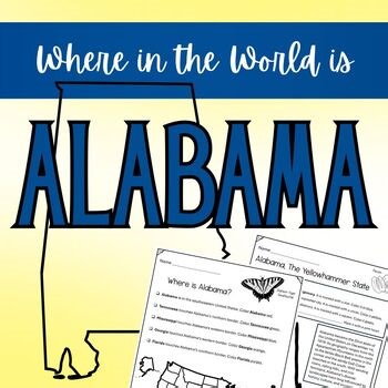 Alabama Map Worksheets - Find and Color Activities!