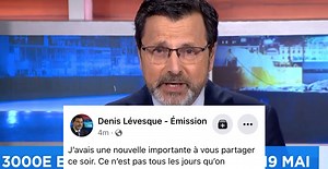 Denis Lévesque annonce la fin de son émission à TVA