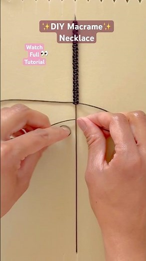 DIY Macrame Necklace 💖👀