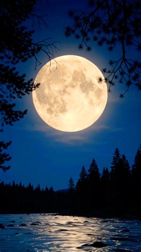🌕 Good Night Under the Full Moon 🌙 | Relaxing Wind Sounds #shorts
