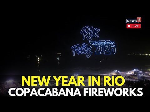 LIVE: Rio Welcomes the New Year With Spectacular Fireworks at Copacabana | Brazil New Year | N18G