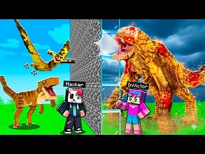 HICE TRAMPAS con DISTORTUS REX en una Batalla de Mobs de Dinosaurios 😂 Minecraft