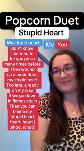 POPCORN DUET CHALLENGE STUPID HEART! #singing #popcornduet #shorts