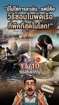 "นี่ไม่ใช่การละเล่น..! แต่นี่คือ ซ่อมใบพัดเรือเดินสมุทร ที่ปากี. ถูกกว่าศูนย์ 50% คุ้มค่าเน็ต EP3