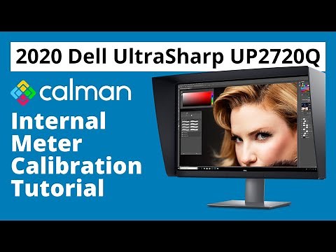 Dell UP2720Q Calibration Tutorial using Internal Colorimeter using Calman for Dell