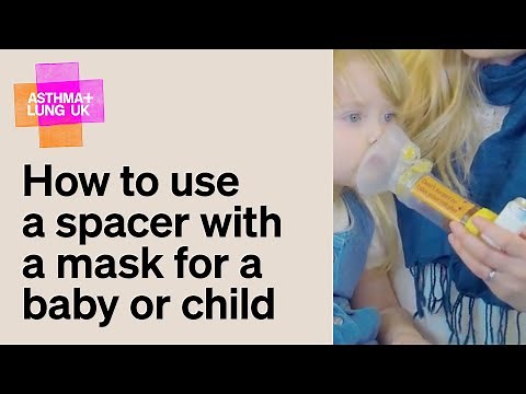 How to use a spacer with a mask for a baby or child