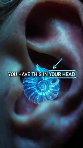 HIDDEN SNAIL in Your Head That Creates Sound (Cochlea Explained) #shorts