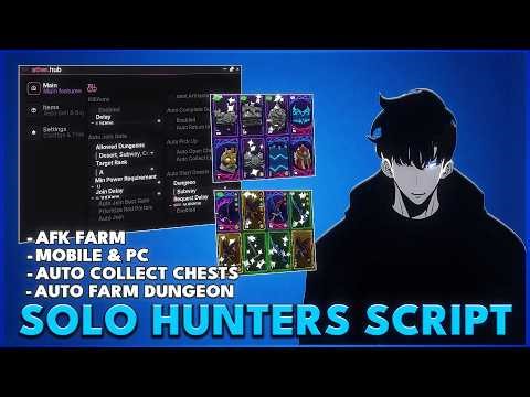 SOLO HUNTER OP SCRIPT 2026 🔥 | Auto Dungeon, Kill Aura, Auto Quest & AFK Farm (Mobile & PC)