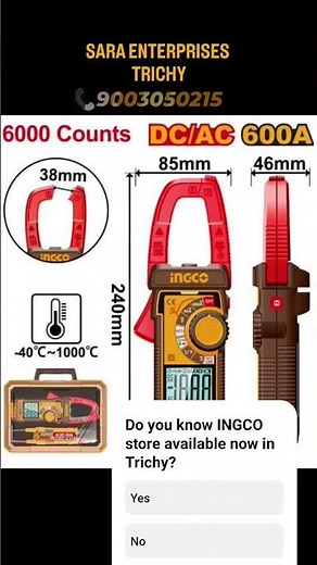 🔧 INGCO DCM66002 Clamp Meter Review | True RMS, 600A AC/DC | Best Multimeter for Electricians?