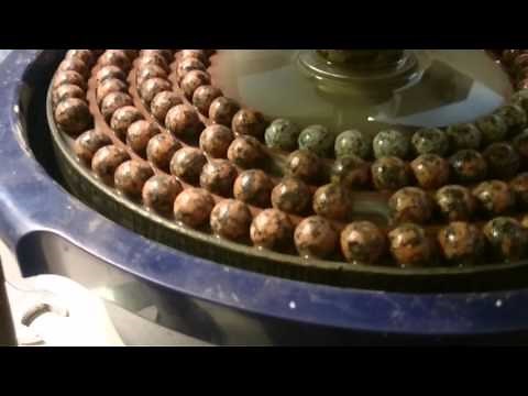Stone bead grinding