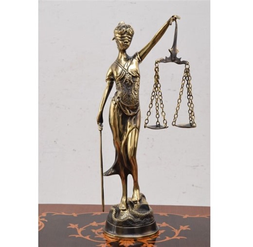 Brass Statue of Themis: Goddess of Justice Sculpture (37cm) - Etsy