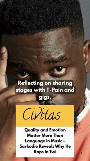 Sarkodie Reveals Why He Raps in Twi #sarkodie