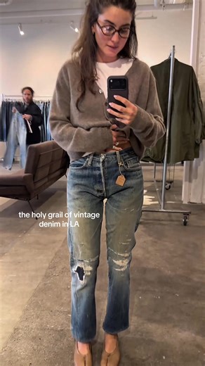 i will probably never buy vintage denim from anyone else, go to DLR in the arts district, i promise you’ll be obsessed #fyp