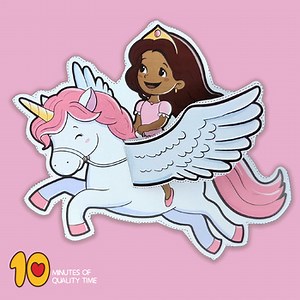 Princess Riding Unicorn Craft