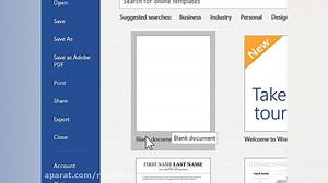 روش ایجاد یک سند در نرم افزار word