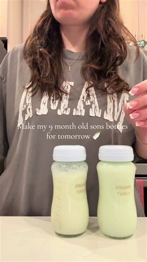 It’s so satisfying seeing what I pump and making my boy his bottles🍼 @Spectra Baby USA #firsttime #sahm #boymom #pumpingmom #breastfeeding