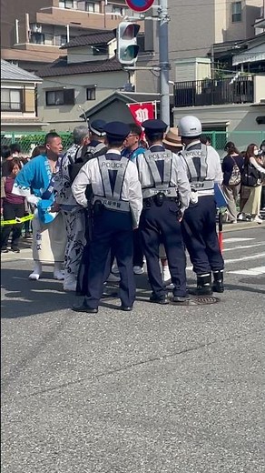 なぜ集まってるか知ってる？警察と森と深江が相談中 だんじり 神戸市東灘区 2025年5月3日