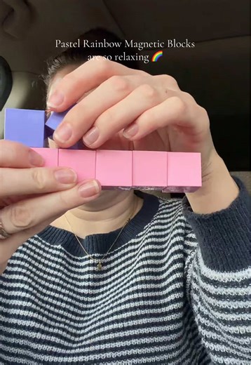 These magnetic blocks are such a fun way for kids to play and get creative 🧠✨ The pastel colors are super calming and aesthetic, but still bright and engaging for little ones. Kids can stack, build, and redesign over and over again — animals, towers, shapes, patterns — there’s no “right” way to play, which makes it perfect for open-ended creativity 🌈🧩 What I love most is how easy these are for small hands to use. The magnets snap together smoothly, so kids can actually build what they imagine