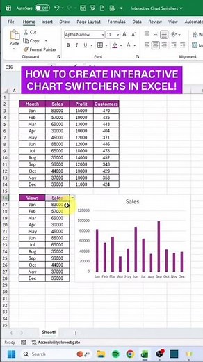 Excel Dynamic Chart Tutorial #excel #exceltips #exceltricks #rinkukumarsharma