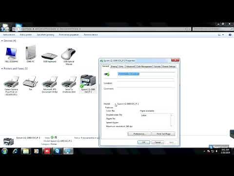 Epson Dot Matrix Driver Installation Windows 7 32/64 Bit | LPT1 Port Setup Guide