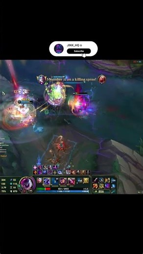 JINX wins teamfight enemy surrender #leagueoflegends #outplay #gaming #adcarry #winner #victory