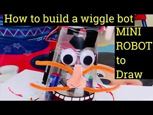 How to build a wiggle bot with a plastic cup and a motor- a working mini robot to draw- RoboticsSTEM