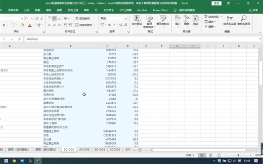 excel快速提取特定数据技巧介绍三：index和match及indirect函数搭配使用，在众多截面数据中提取出特定指标的时间序列数据和面板数据