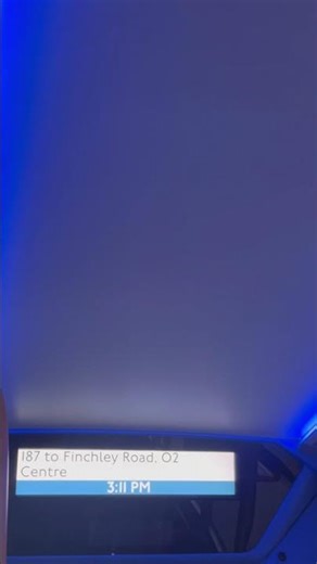 187 to Finchley Road, O2 Centre IBus announcement