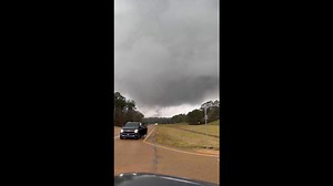 Huge tornado seen towering over Mississippi as storms cause damage