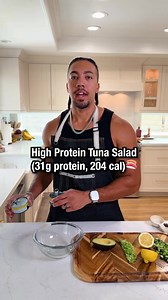 High Protein Tuna Salad — 31g Protein, 204 Calories
