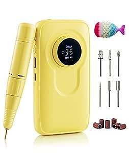 Electric Nail Drill Machine,35000 RPM, Rechargeable Electric Nail File