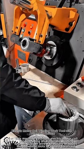 Electric Motor Coil Winding Work Tool with Automatic System #worktool