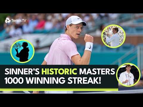 Jannik Sinner's INSANE Masters 1000 Streak 😳 | 34 Sets & Counting!