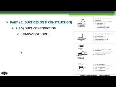 SMACNA Rectangular Duct Seams & Joints (Course link in description)