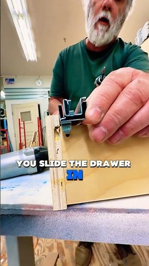 How do you fix the drawer to the slide? #cabinets #closet #diy