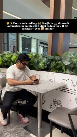 Nikhlesh Patle | Technical Architect - 10+ Years on Instagram: "🤔 Ever wondered how Google or Microsoft Authenticator creates 6-digit codes every 30 seconds — even offline? Let’s decode it! 🔥 ⸻ 1️⃣ 🔐 Core Concept (2FA) • Based on TOTP (RFC 6238) — Time-based One-Time Password • Uses shared secret + current time • New 6-digit code every 30 seconds 💡 Even if your password leaks, hackers can’t log in without this code! ⸻ 2️⃣ 📱 QR Setup (Provisioning) • Server generates a Base32 secret → JBSWY3