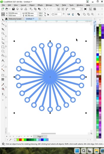 Coreldraw | Transform Rotate Tips