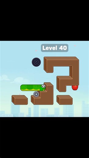 snake eating apple puzzle game level 40