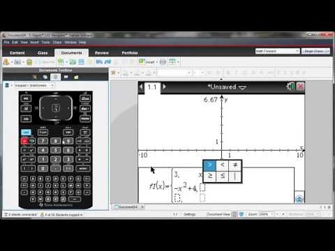 TI-Nspire CX Handheld: Graphing Piecewise Functions
