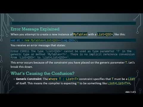 How to Fix the No implicit reference conversion Error in C# Generics
