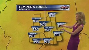 THURSDAY: Not as windy today! Still a warm breeze expected with a few pop up storms possible mid afternoon and chances fading around sunset. | Meteorologist Robyn King