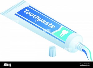 Toothpaste icon. Isometric of toothpaste vector icon for web design isolated on white background Stock Vector Image & Art - Alamy