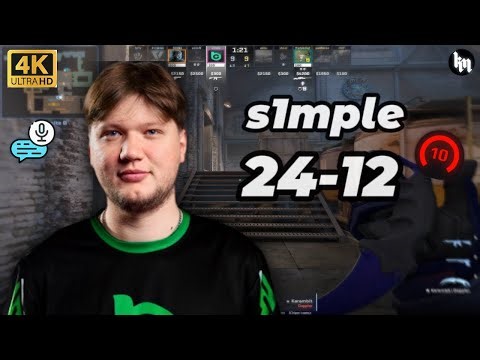 🔥s1mple (24-12) SoloQ + COMMS (Train) | FACEIT Ranked #s1mple #cs2