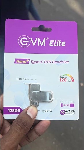 evm elite type-C pendrive with 10 years of warranty