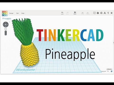 12) Make a Pineapple with Tinkercad