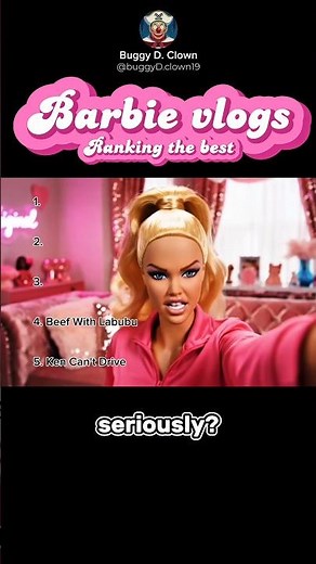 Ranking the best Barbie vlogs i could find! #barbie #vlog #ai #funny