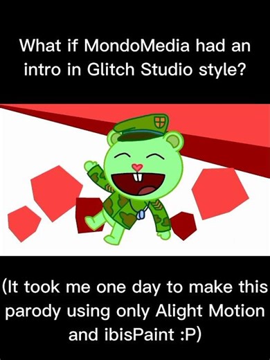 mondomedia intro in Glitch Studio style | #flippy #htf #tadc #уцц #хтф #mondomedia #glitch #fyp