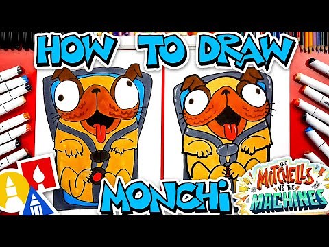 How To Draw Monchi From The Mitchells Vs The Machines