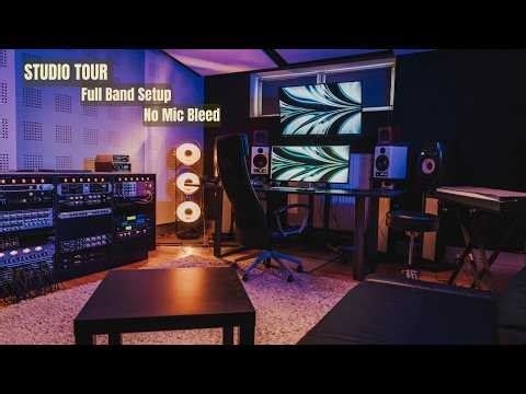 Flexible Studio Setup — Studio Tour & Full Band Recording Without Bleed