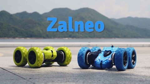 Remote Control Stunt Car 4WD 360° Flip Double‑Sided RC Cars, LED Light Bar, USB‑C Modular Battery, 2.4 GHz Outdoor Beach Toy for Boys 6‑12 Years Old, Birthday & Christmas Kids Gift, Blue